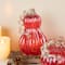Glitzhome® 8.5" Fall Red Glass Gourd with Glitter
